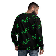 Load image into Gallery viewer, THAT MF Logo AOP Unisex Sweatshirt (Green Print)