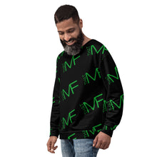 Load image into Gallery viewer, THAT MF Logo AOP Unisex Sweatshirt (Green Print)