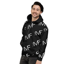 Load image into Gallery viewer, THAT MF Logo AOP Unisex Hoodie (w/sleeve print - White Print)