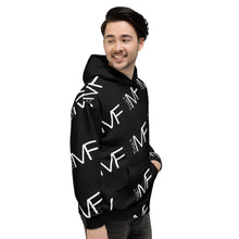 Load image into Gallery viewer, THAT MF Logo AOP Unisex Hoodie (w/sleeve print - White Print)