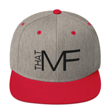 Load image into Gallery viewer, That MF Logo Snapback Hat (Black Embroidery)