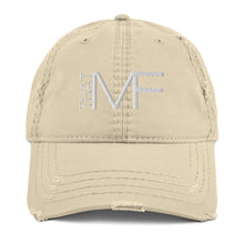Load image into Gallery viewer, That MF Logo Distressed Dad Hat (White Embroidery)