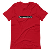 Load image into Gallery viewer, #unstoppableMF Unisex Tee (White Print/Black Box)