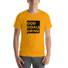 Load image into Gallery viewer, GOD GOALS GRIND Unisex Tee (Black Box)