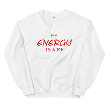 Load image into Gallery viewer, MY ENERGY/MF Unisex Sweatshirt (Red Print)