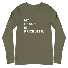 Load image into Gallery viewer, MY PEACE Unisex Long Sleeve Tee (White Print)