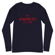 Load image into Gallery viewer, MY ENERGY/MF Unisex Long Sleeve Tee (Red Print)