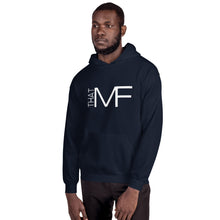 Load image into Gallery viewer, That MF Logo Unisex Hoodie (White Print)