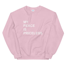 Load image into Gallery viewer, MY PEACE Unisex Sweatshirt (White Print)