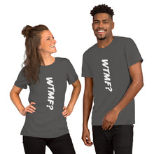 Load image into Gallery viewer, WTMF? Vertical Unisex Tee (White Print)