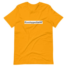 Load image into Gallery viewer, #unstoppableMF Unisex Tee (Black Print/White Box)