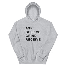 Load image into Gallery viewer, ASK BELIEVE Unisex Hoodie (Black Print)