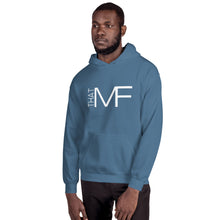 Load image into Gallery viewer, That MF Logo Unisex Hoodie (White Print)