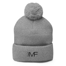Load image into Gallery viewer, That MF Logo Pom-Pom Beanie (Black Stitch)