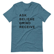 Load image into Gallery viewer, ASK BELIEVE Unisex Tee (Black Print)