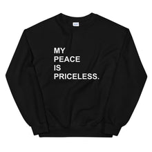 Load image into Gallery viewer, MY PEACE Unisex Sweatshirt (White Print)
