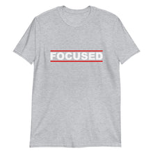 Load image into Gallery viewer, FOCUSED Unisex Tee (White Print)