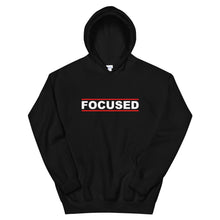 Load image into Gallery viewer, FOCUSED Unisex Hoodie (White Print)