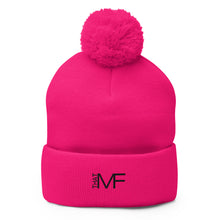 Load image into Gallery viewer, That MF Logo Pom-Pom Beanie (Black Stitch)
