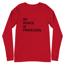 Load image into Gallery viewer, MY PEACE Unisex Long Sleeve Tee (Black Print)