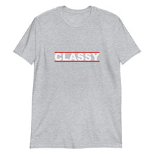 Load image into Gallery viewer, CLASSY Unisex Tee (White Print)