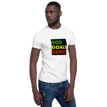 Load image into Gallery viewer, GOD GOALS GRIND Unisex Tee (Green/Yellow/Red Print)