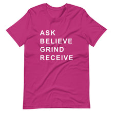 Load image into Gallery viewer, ASK BELIEVE Unisex Tee (White Print)