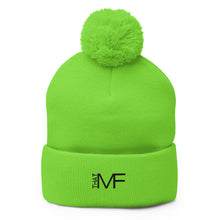 Load image into Gallery viewer, That MF Logo Pom-Pom Beanie (Black Stitch)