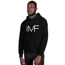 Load image into Gallery viewer, That MF Logo Unisex Hoodie (White Print)