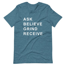 Load image into Gallery viewer, ASK BELIEVE Unisex Tee (White Print)