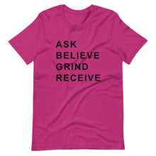 Load image into Gallery viewer, ASK BELIEVE Unisex Tee (Black Print)