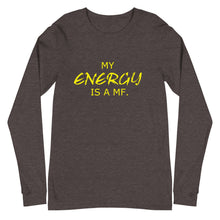 Load image into Gallery viewer, MY ENERGY/MF Unisex Long Sleeve Tee (Gold Print)