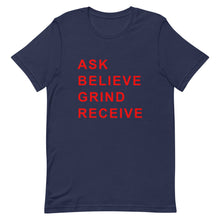 Load image into Gallery viewer, ASK BELIEVE Unisex Tee (Red Print)