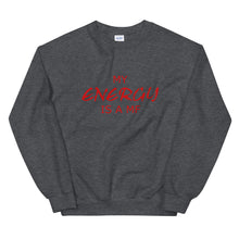 Load image into Gallery viewer, MY ENERGY/MF Unisex Sweatshirt (Red Print)