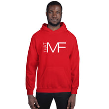 Load image into Gallery viewer, That MF Logo Unisex Hoodie (White Print)