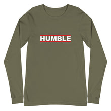 Load image into Gallery viewer, HUMBLE Unisex Long Sleeve Tee (White Print)