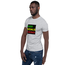 Load image into Gallery viewer, GOD GOALS GRIND Unisex Tee (Green/Yellow/Red Print)