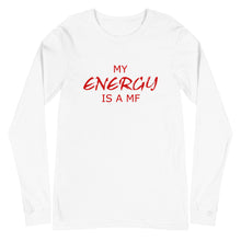 Load image into Gallery viewer, MY ENERGY/MF Unisex Long Sleeve Tee (Red Print)