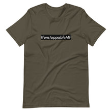 Load image into Gallery viewer, #unstoppableMF Unisex Tee (White Print/Black Box)