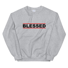 Load image into Gallery viewer, BLESSED Unisex Sweatshirt (Black Print)