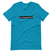 Load image into Gallery viewer, #unstoppableMF Unisex Tee (White Print/Black Box)