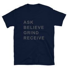 Load image into Gallery viewer, ASK BELIEVE Unisex Tee (Gray Print)