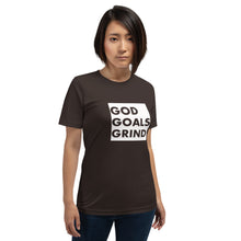 Load image into Gallery viewer, GOD GOALS GRIND Unisex Tee (White Box)