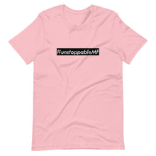 Load image into Gallery viewer, #unstoppableMF Unisex Tee (White Print/Black Box)
