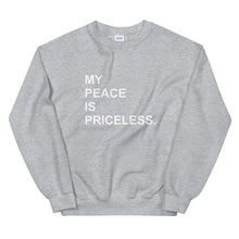 Load image into Gallery viewer, MY PEACE Unisex Sweatshirt (White Print)