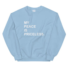 Load image into Gallery viewer, MY PEACE Unisex Sweatshirt (White Print)