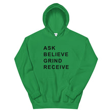 Load image into Gallery viewer, ASK BELIEVE Unisex Hoodie (Black Print)
