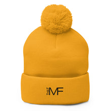 Load image into Gallery viewer, That MF Logo Pom-Pom Beanie (Black Stitch)