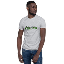 Load image into Gallery viewer, Finish STRONG Unisex Tee (Black/Green Print)