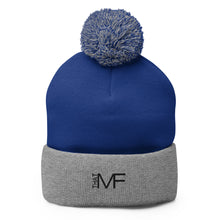 Load image into Gallery viewer, That MF Logo Pom-Pom Beanie (Black Stitch)